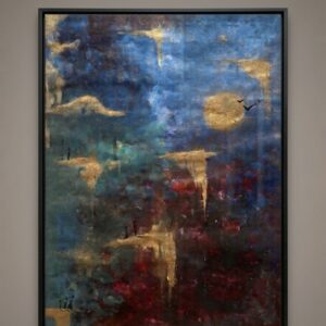 Harmony of Chaos mixed media painting on A2 paper